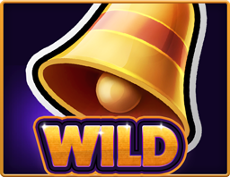 Das Wild-Symbol von Fruits 20 Deluxe in Form einer Glocke vor einem dunkellilanen Hintergrund