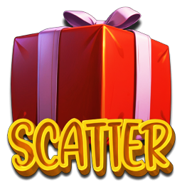 Rotes Geschenk als Scatter-Symbol von von Reel Reindeer.
