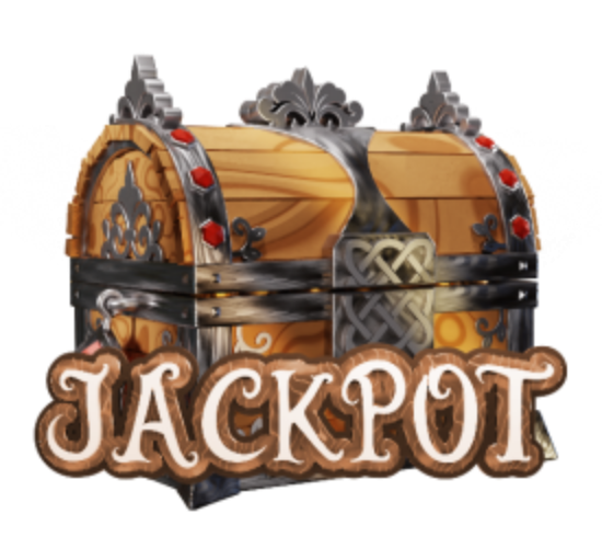 Jackpot-Symbol ist eine Schatztruhe