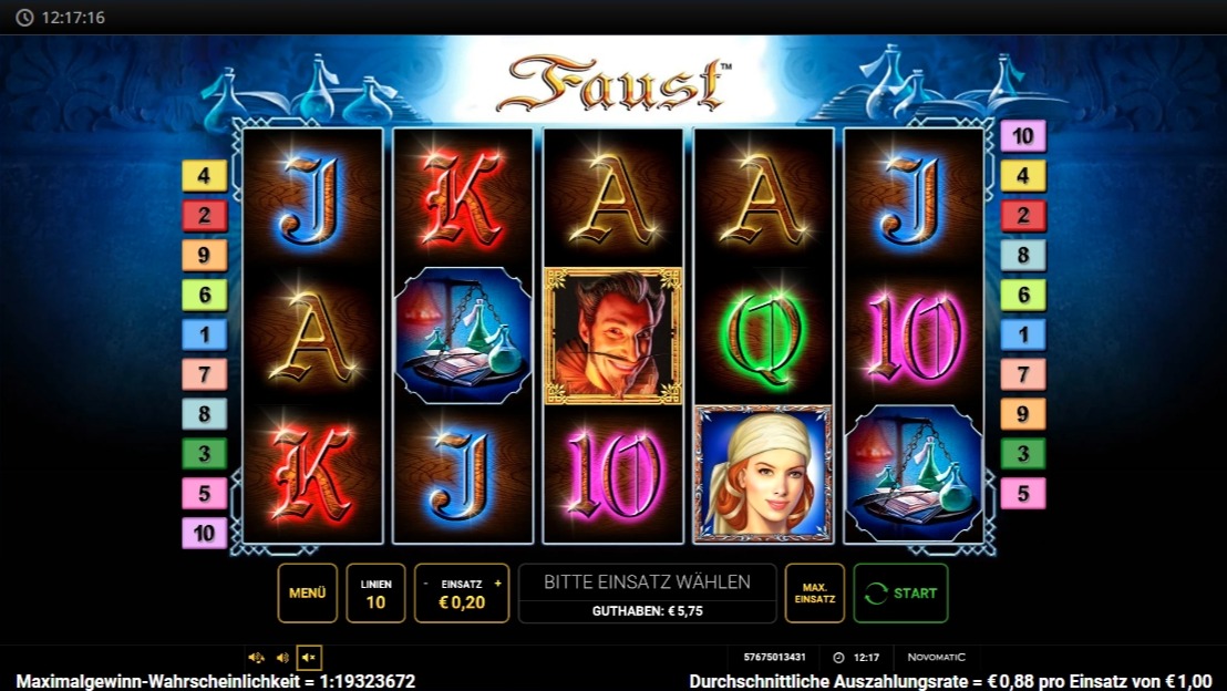 Faust: d&uuml;steres Fantasy-Slotspiel mit Alchemie und Charakteren