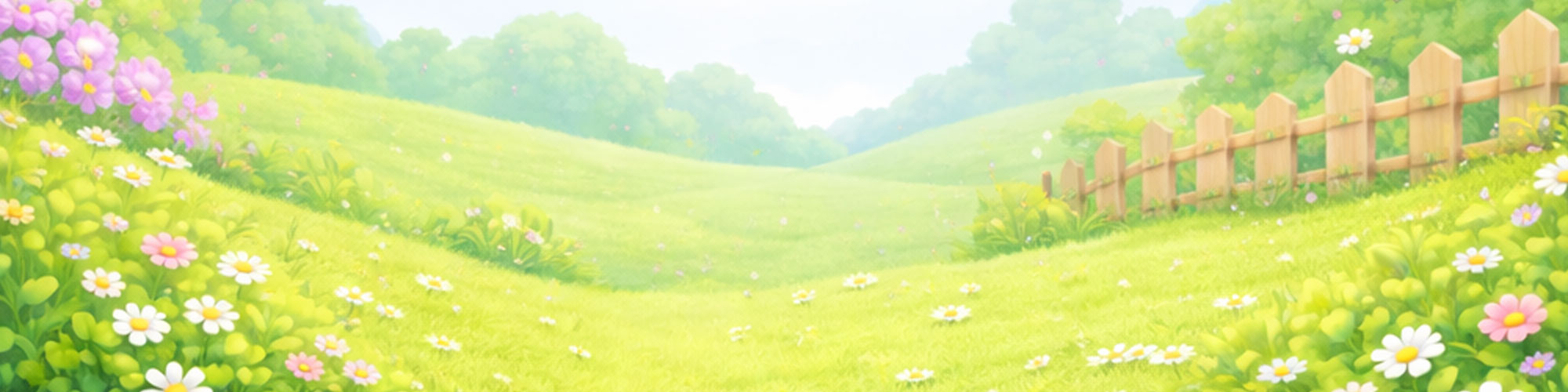 Gartenszenerie mit Blumen