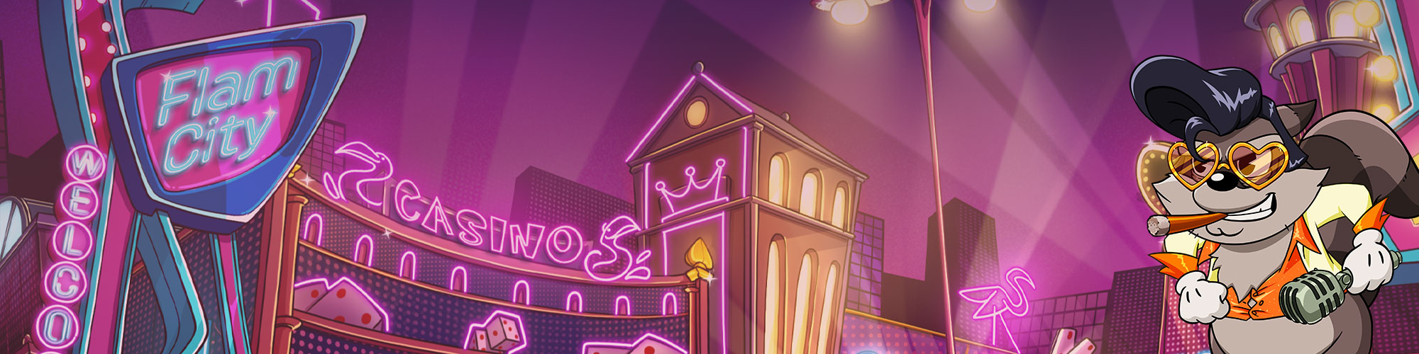 Stadthintergrund mit Leuchttafeln