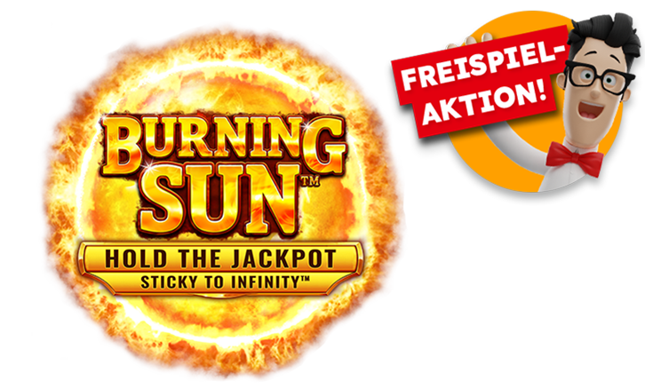 Spiellogo Burning Sun mit Freispielaktion St&ouml;rer