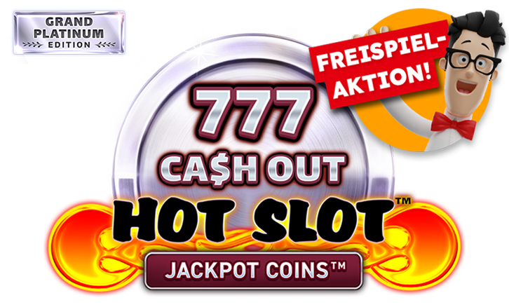 Logo Hot Slot&trade;: 777 Cash Out Grand Platinum Edition mit Freispielaktion St&ouml;rer