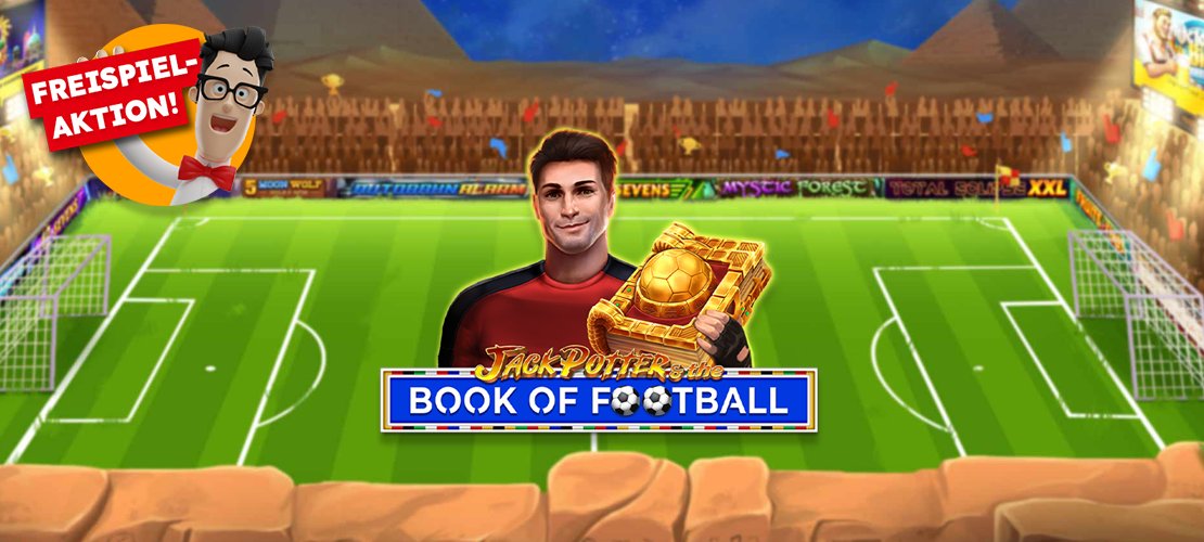 Headerbild zum Aktionsslot Jack Potter and the Book of Football