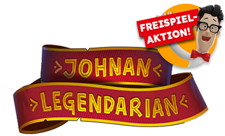 Spiellogo Johnan Legendarian mit Freispielaktions-St&ouml;rer