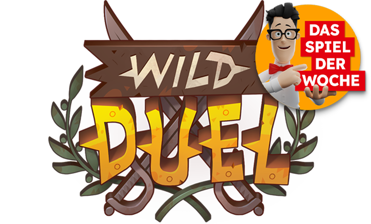 Spiellogo Wild Duel mit Spiel-der-Woche-St&ouml;rer