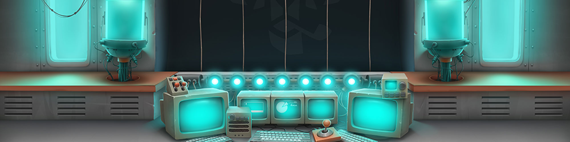 Hintergrund mit vielen Bildschirmen