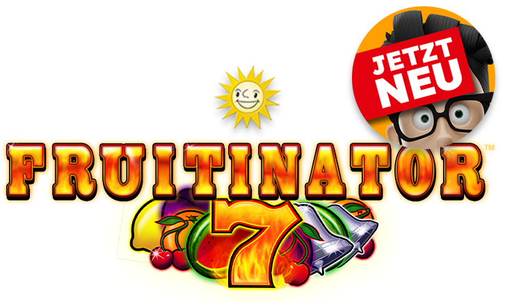 Fruitinator Logo mit Jetzt-Neu-St&ouml;rer
