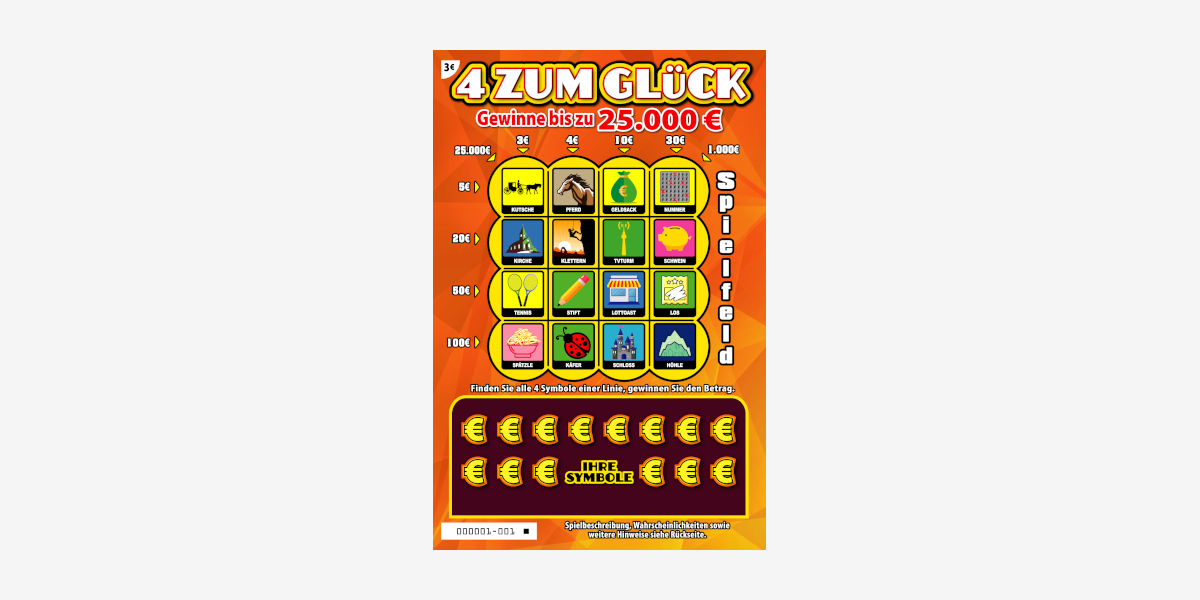 4 zum Glück.