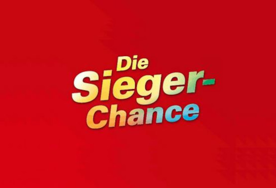 Die Sieger-Chance-Logo auf rotem Hintergrund