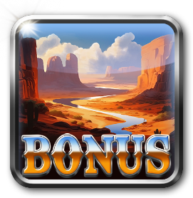 Wüstenlandschaft als Bonus-Symbol.