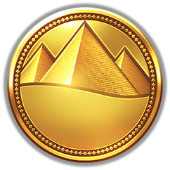 Goldene Pyramiden-Münze aus 'Jack Potter & the Book of Teos'.