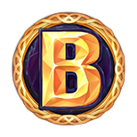 Das Scatter-Symbol von Stars of Orion in Form eines goldenen B-Emblems