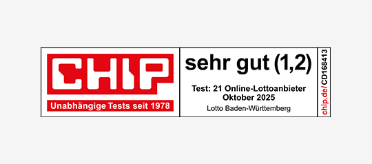 CHIP: Note 1,2 für lotto-bw.de