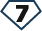 Gewinnsymbol Bonus des Rubbelloses Diamant 7