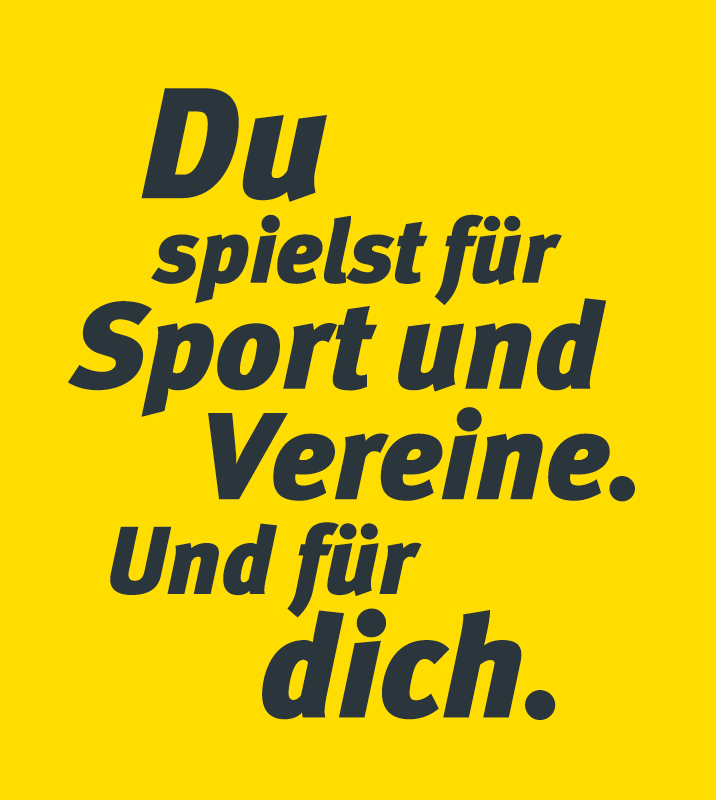 Du spielst für Sport und Vereine. Und für dich.