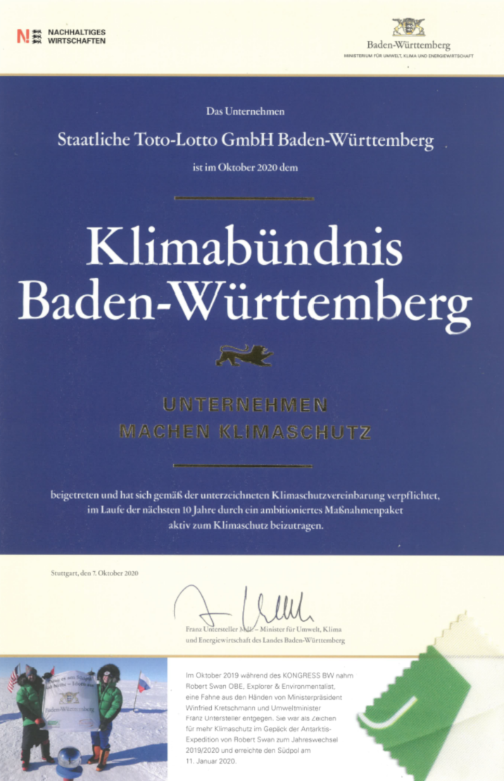 Zertifikat Klimabündnis Baden-Württemberg