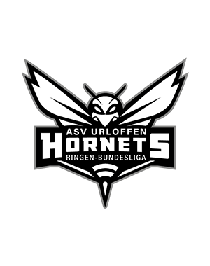 Logo ASV Urloffen Hornets als schwarz-weiße Hornisse