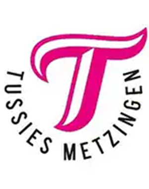 Pinkes Logo von Tussies Metzingen