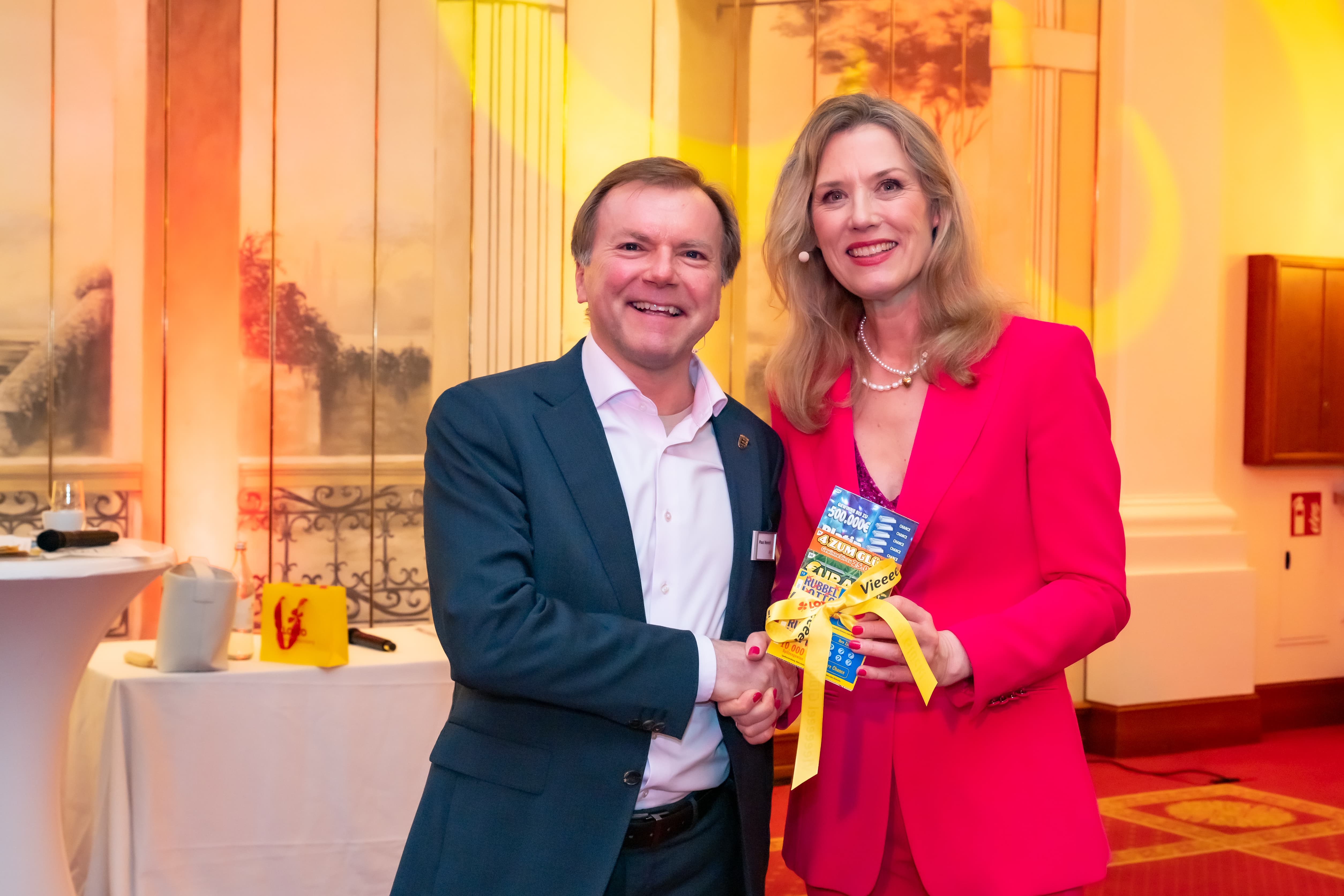 Paul Nemeth und Franziska Reichenbacher bei der Lotto BW-Partnergala