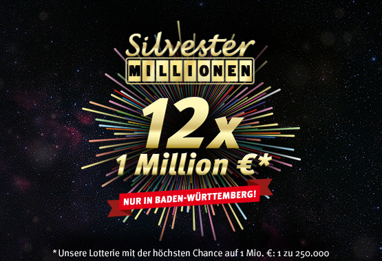 Silvester Millionen 12 x 1 Million Euro